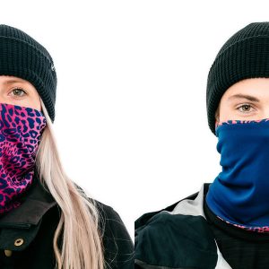 Cheetah/Navy Neck Gaiter